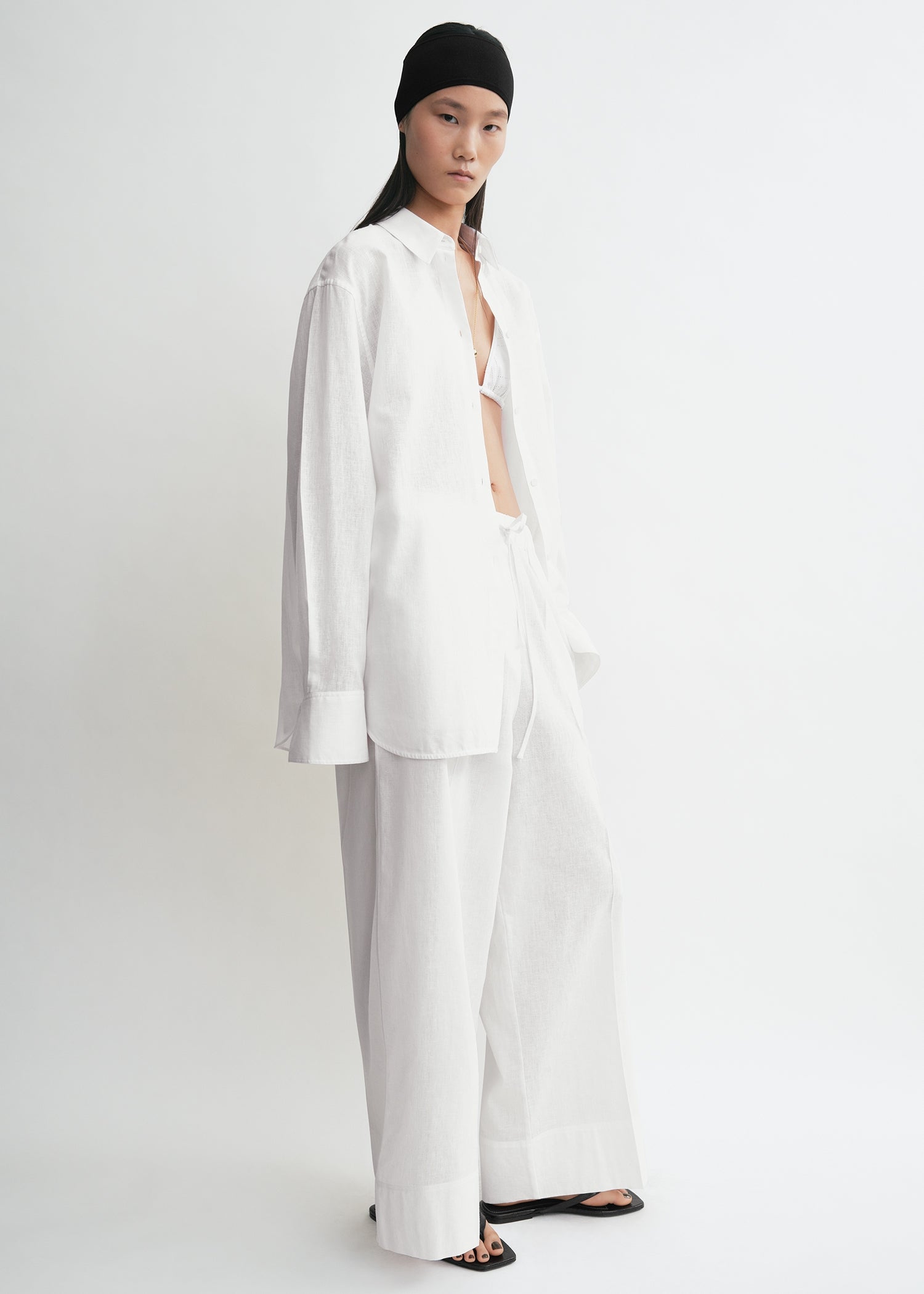 Oversized summer shirt white