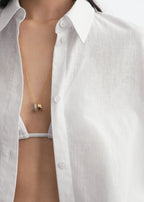 Oversized summer shirt white