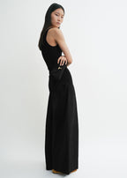 Wide summer trousers black