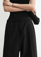 Wide summer trousers black