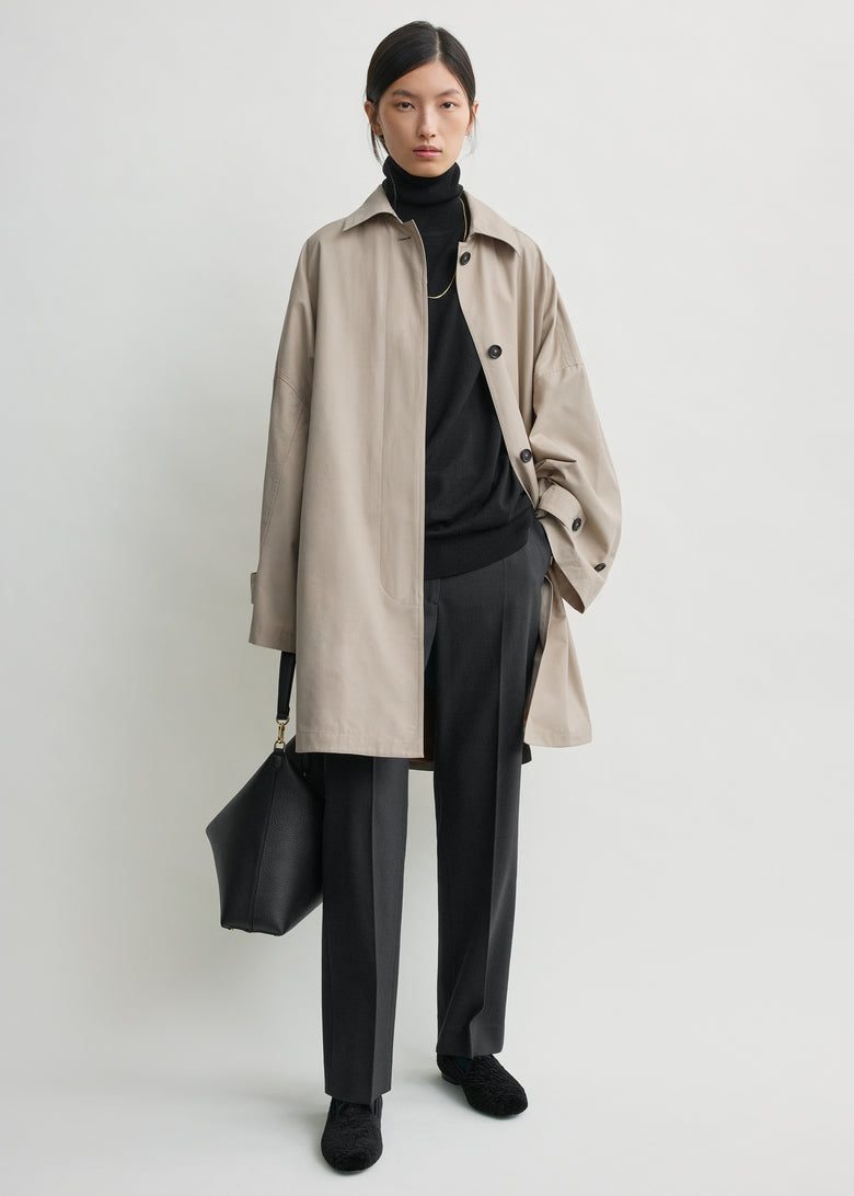 Winter car coat beige petite