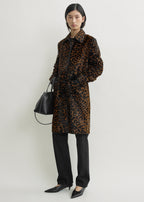 Pony hair coat leopard