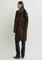 Pony hair coat leopard