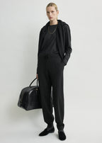 Pintucked sweatpants charcoal