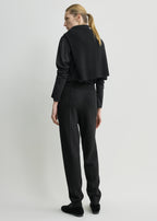 Pintucked sweatpants charcoal