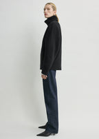 Double-knit turtleneck black