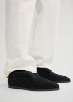 Loafer boots black