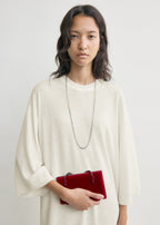 Cocktail velvet bag red