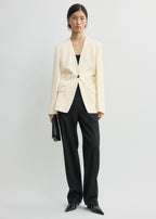 Slouch blazer off-white