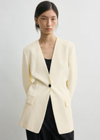 Slouch blazer off-white