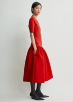 Twinflower tee dress poppy