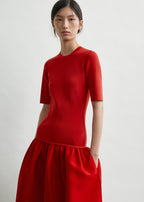 Twinflower tee dress poppy