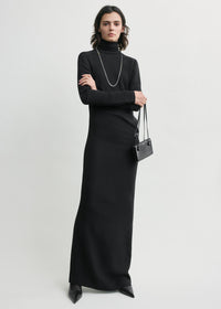 Long twist dress black