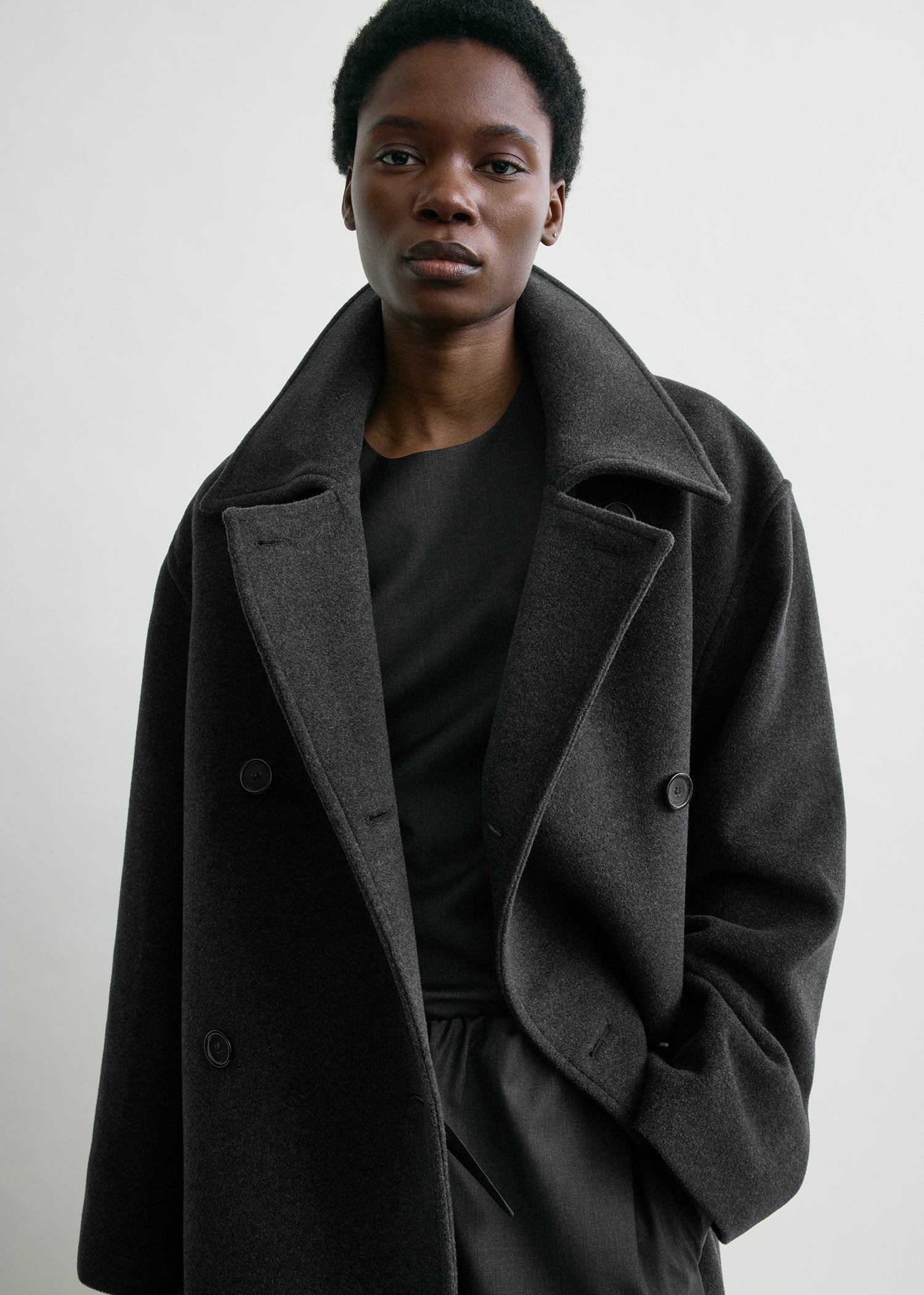 Shield coat charcoal