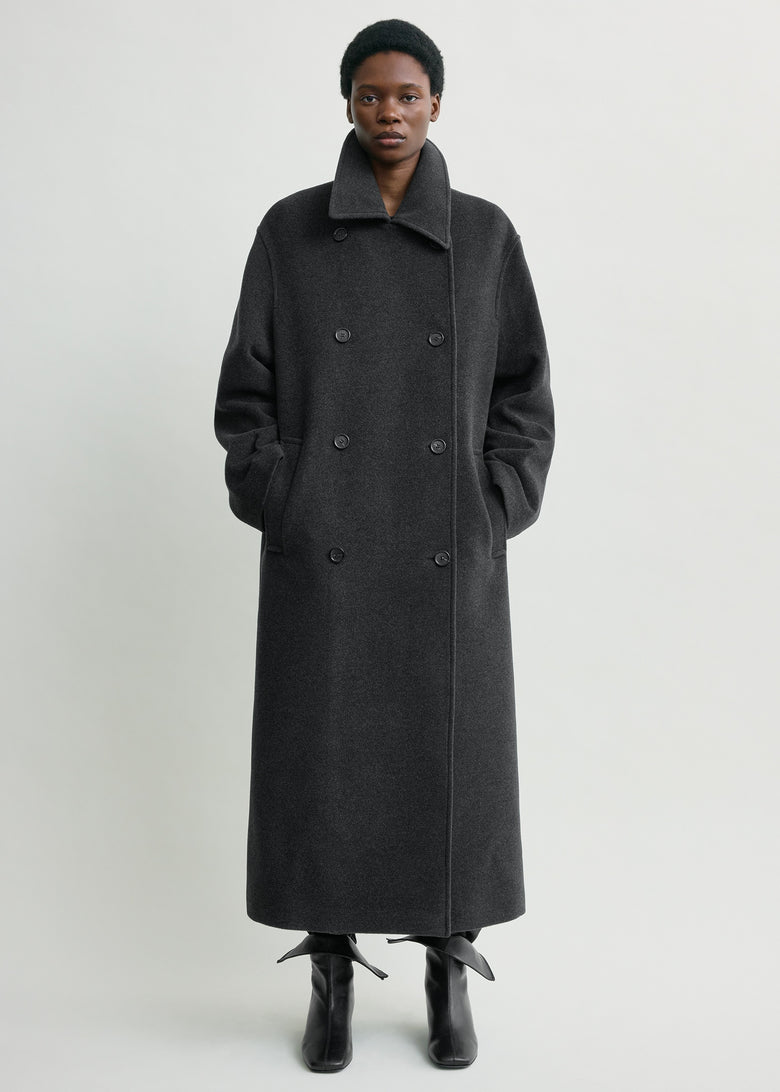 Shield coat charcoal petite