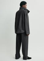 Zipped country jacket washed black