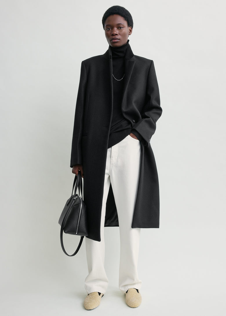 Classic winter coat black