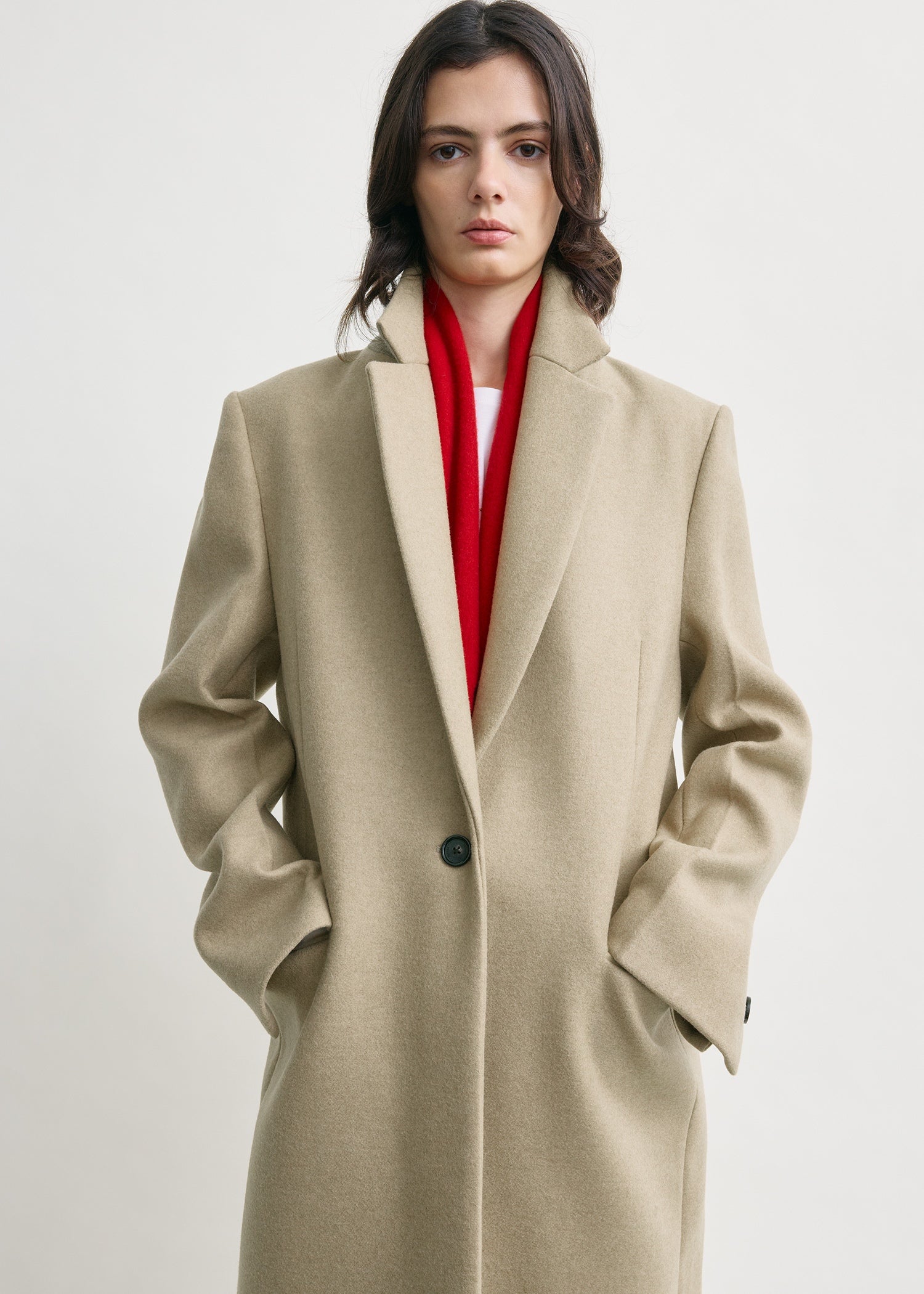 Classic winter coat biscuit