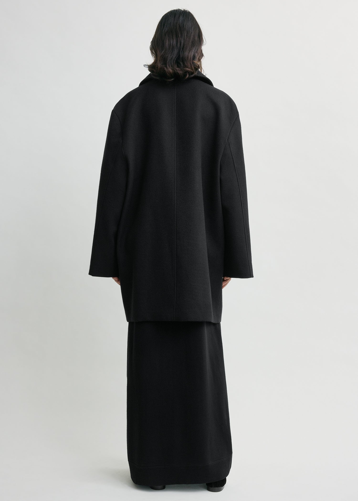 Broad peacoat black