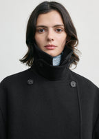 Broad peacoat black