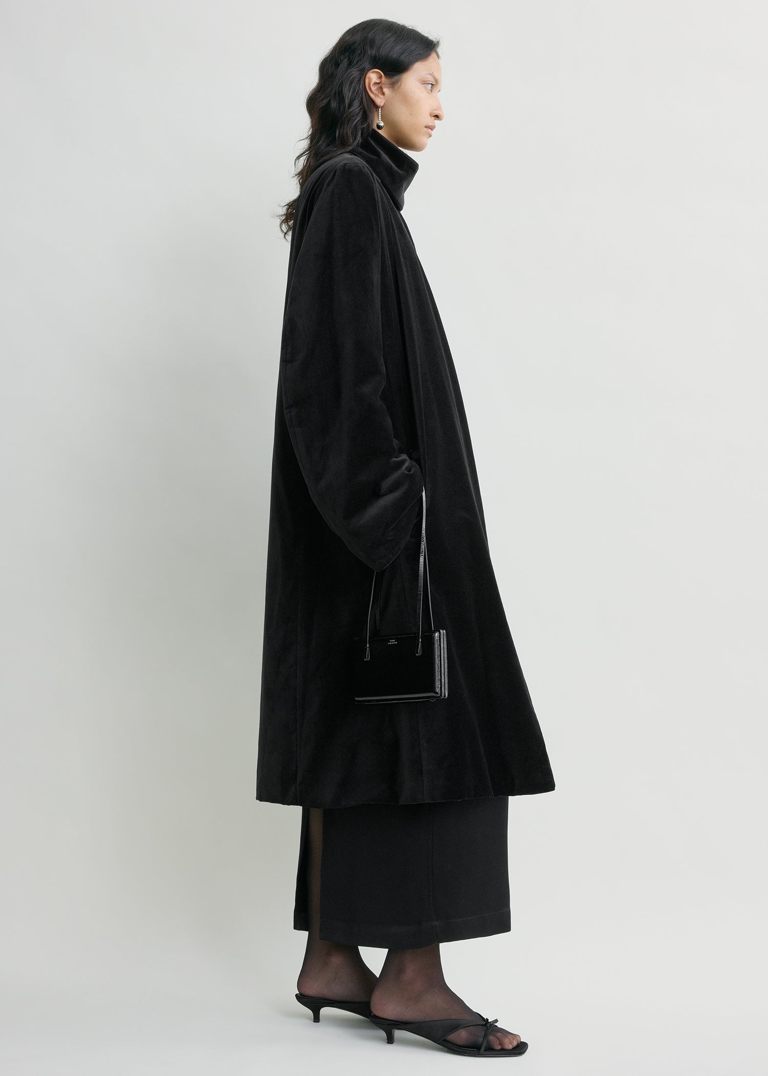Smoking coat black