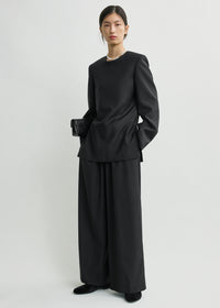 Tailored dinner blouse black