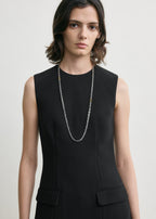 Sleeveless pocket top black