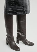 Downtown nappa knee-high boots brown