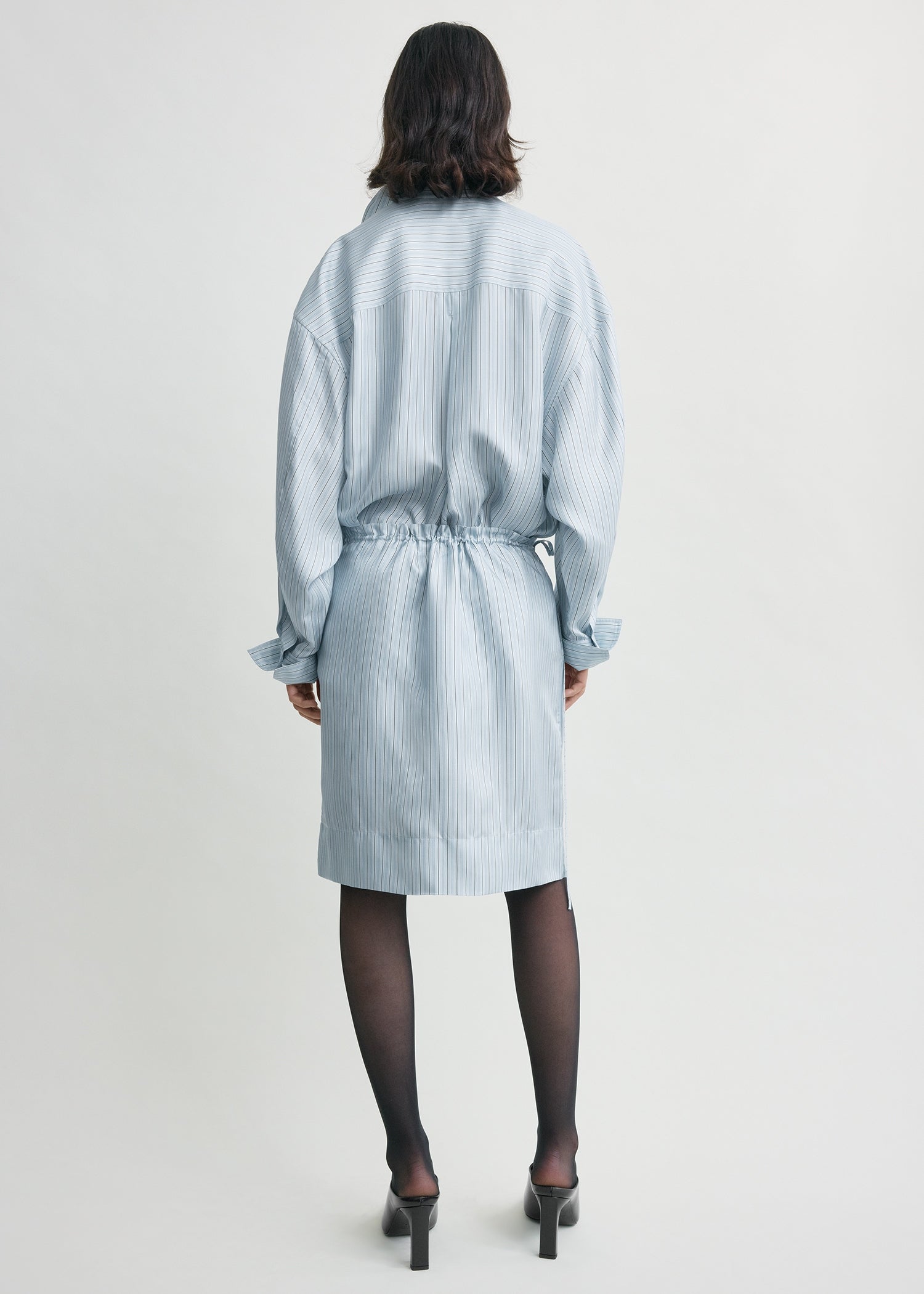 Striped mini skirt ice/white