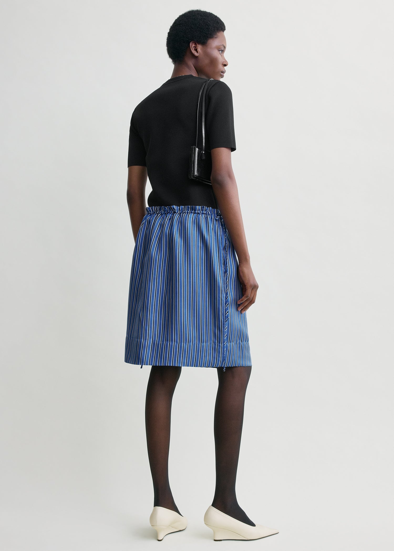 Striped mini skirt blue/navy