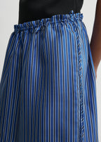 Striped mini skirt blue/navy