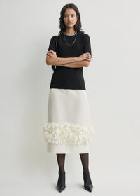 Petal skirt ecru