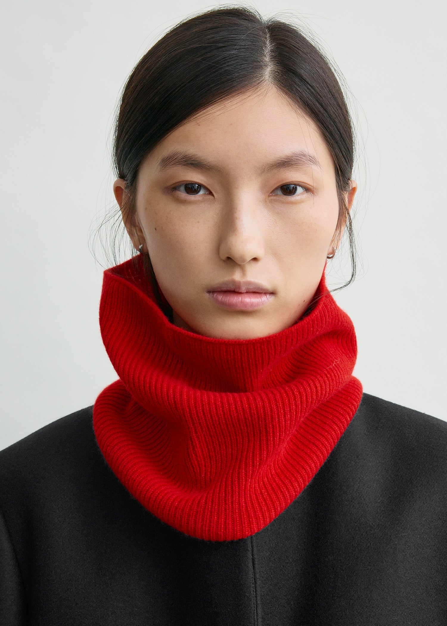 Cashmere neck warmer poppy