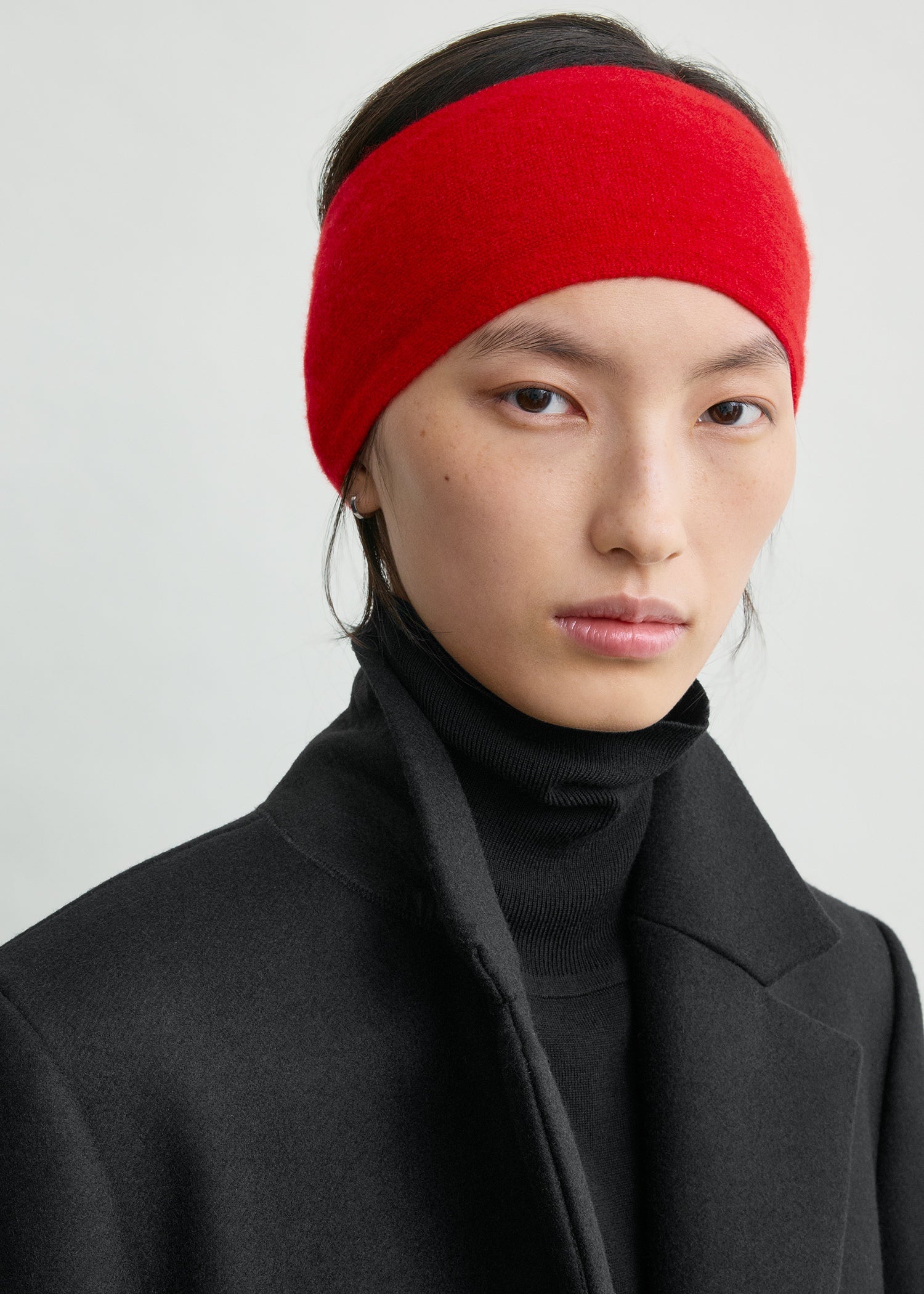 Cashmere headband poppy