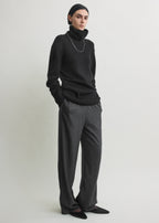 Monogram flannel pj bottoms charcoal