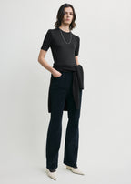 Straight cord trousers navy
