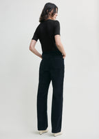 Straight cord trousers navy