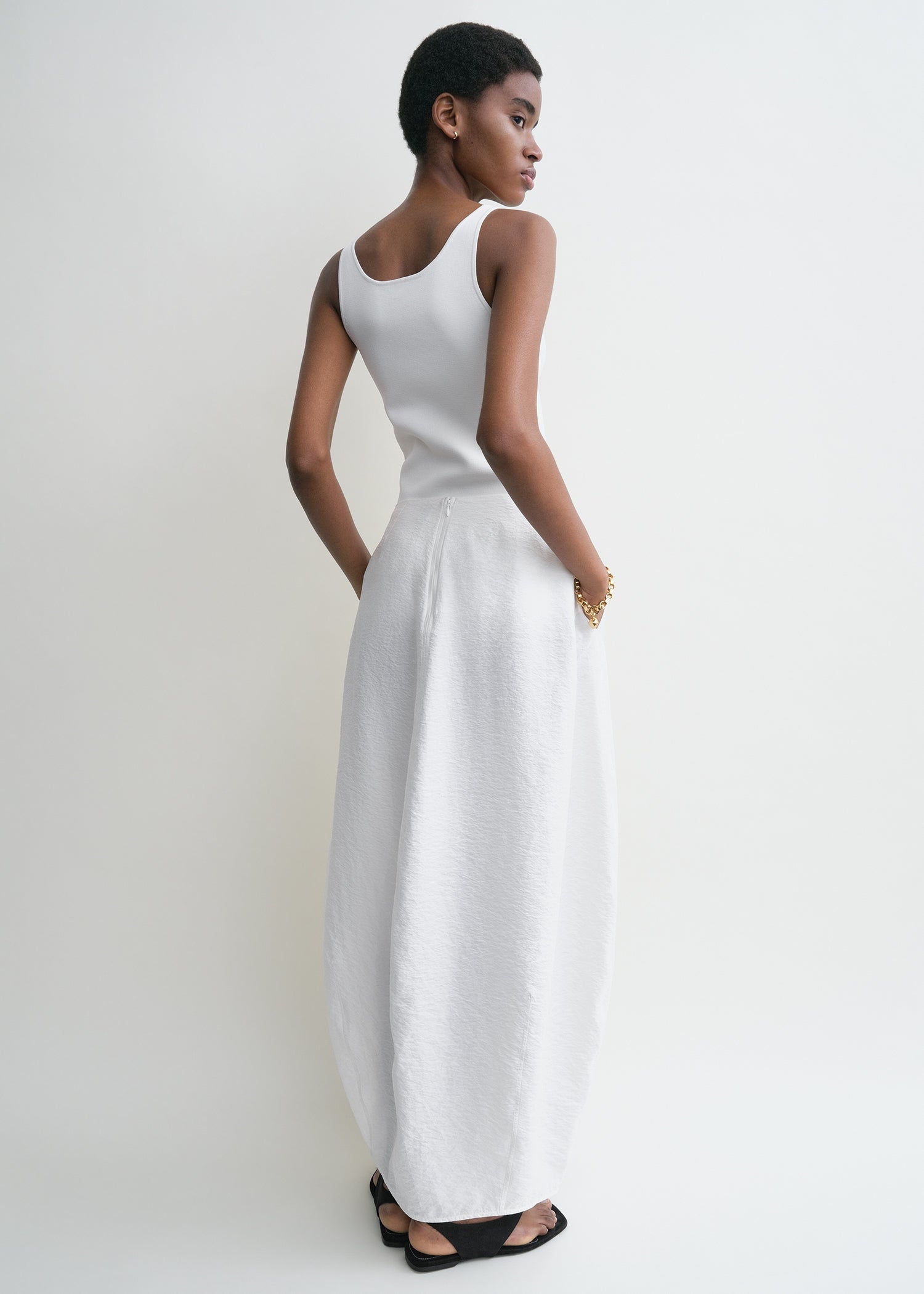 Parachute skirt white