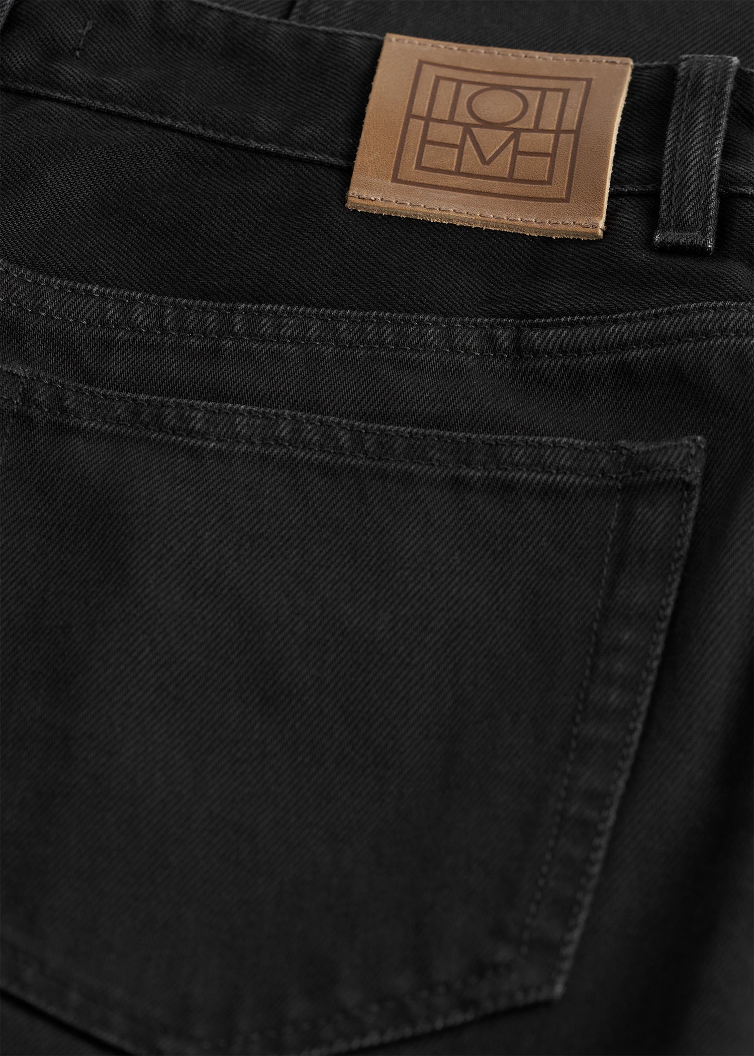 High slim denim black