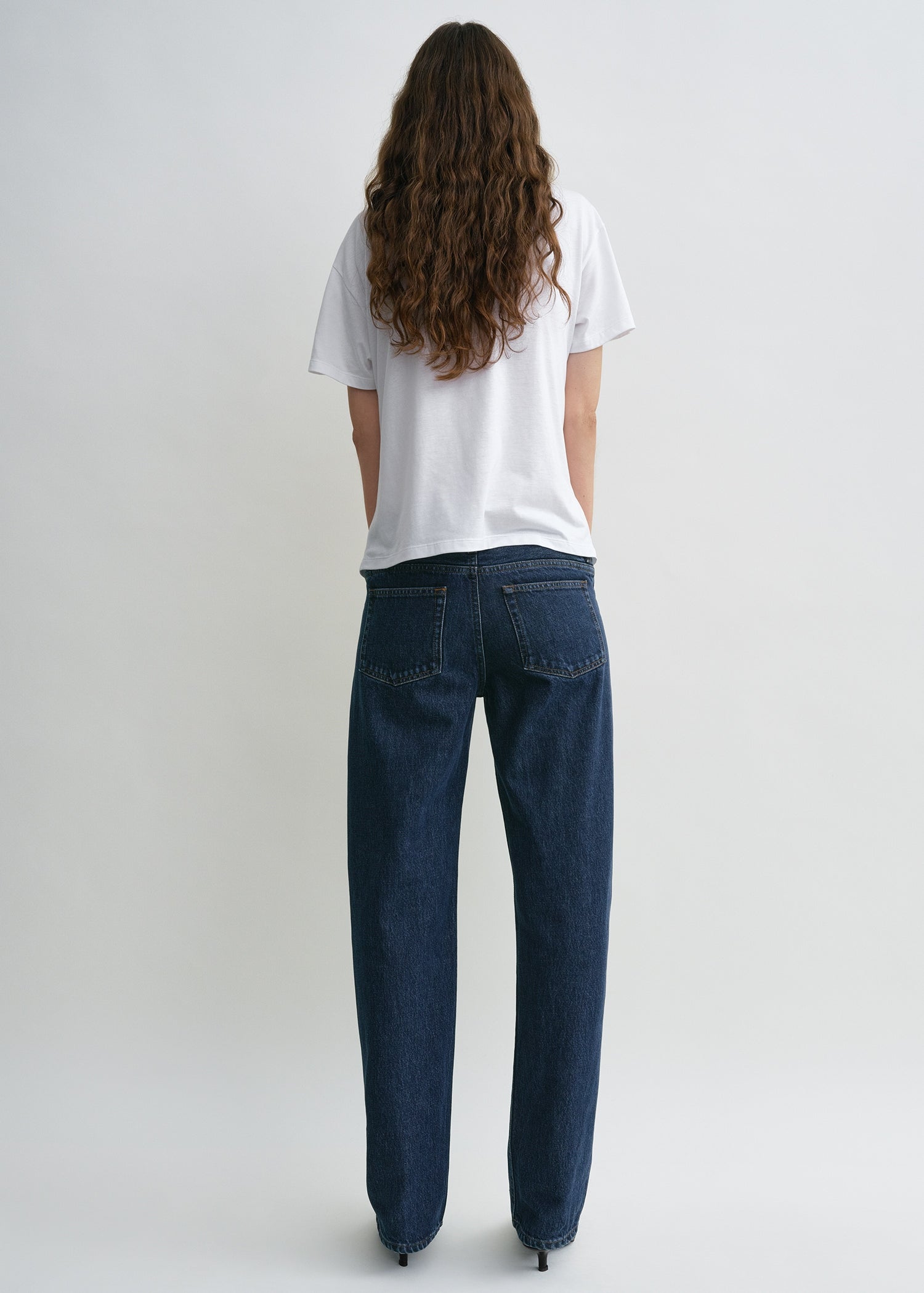 Low straight denim indigo