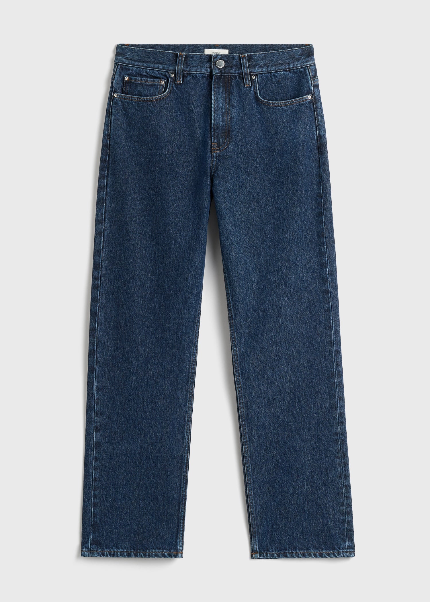 Low straight denim indigo