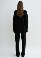 Cashmere v-neck knit black
