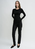 Compact cotton top black