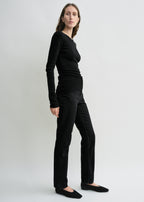 Compact cotton top black