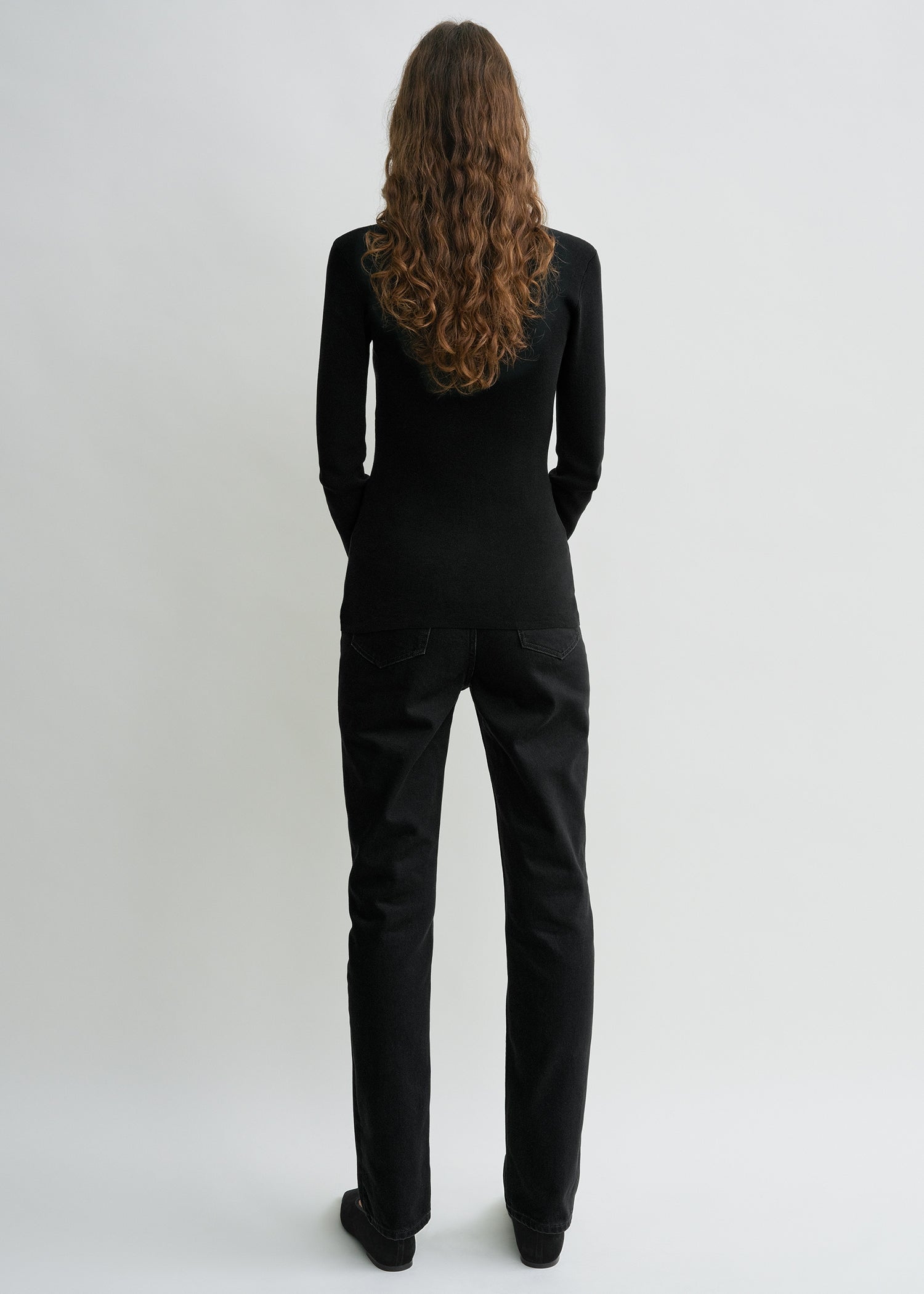 Compact cotton top black