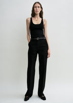 Straight suit trousers black petite