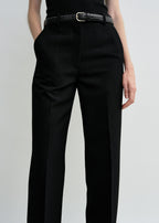 Straight suit trousers black
