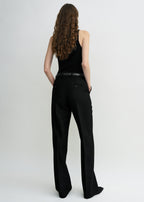 Straight suit trousers black petite