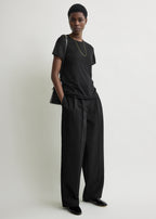 Relaxed chino trousers black