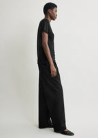 Relaxed chino trousers black